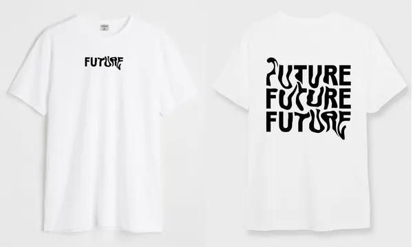 White_&_Black_Future_Round_Neck_Cotton_T-Shirt_For_Unisex
