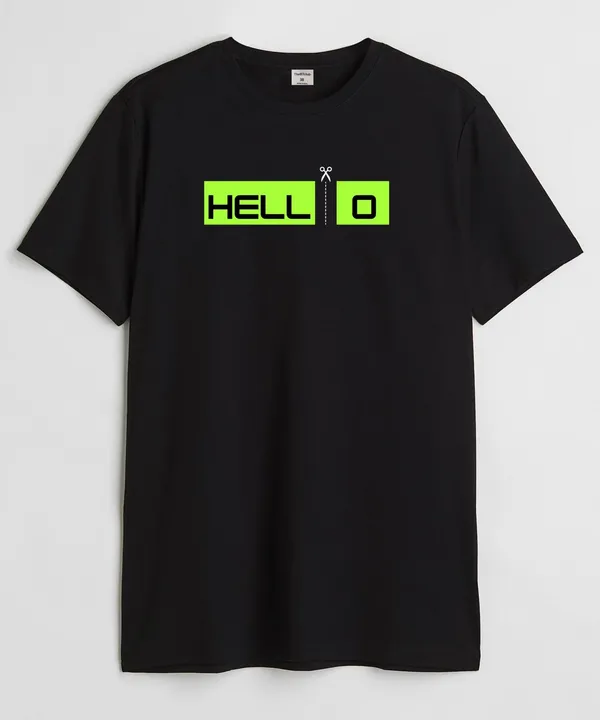 Black_Hell_O_Round_Neck_Cotton_T-Shirt_For_Unisex