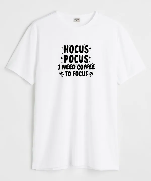 White_&_Black_Hocus_Pocus_Round_Neck_Cotton_T-Shirt_For_Unisex