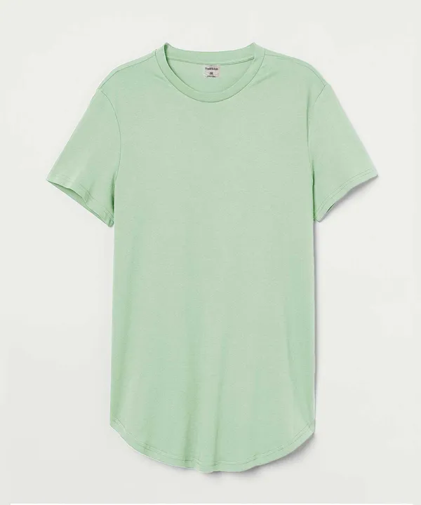 Light_Pastel_Green_Drop_Cut_Cotton_T-Shirt_For_Unisex
