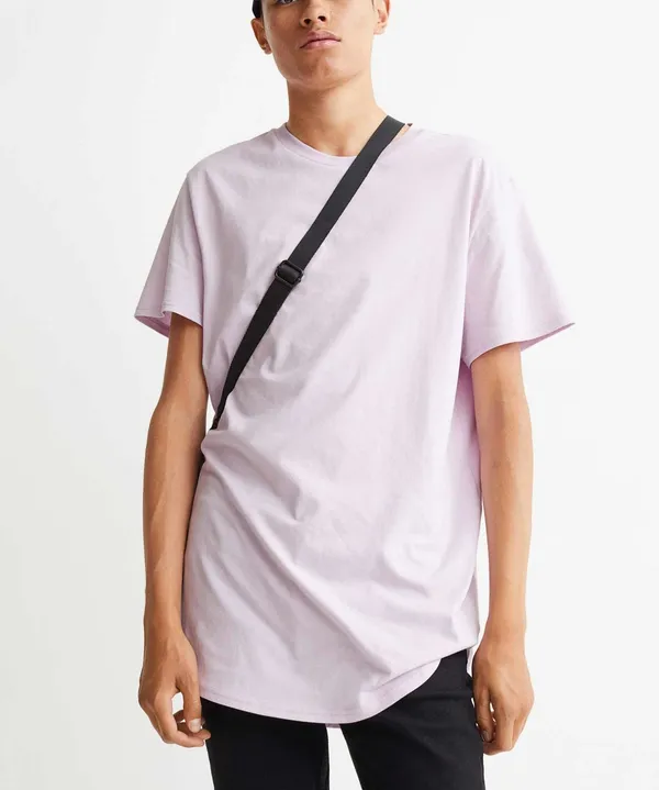 Lilac_Drop_Cut_Cotton_T-Shirt_For_Unisex