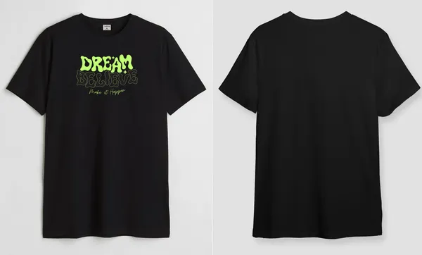 Black_Make_It_Happen_Round_Neck_Cotton_T-Shirt_For_Unisex