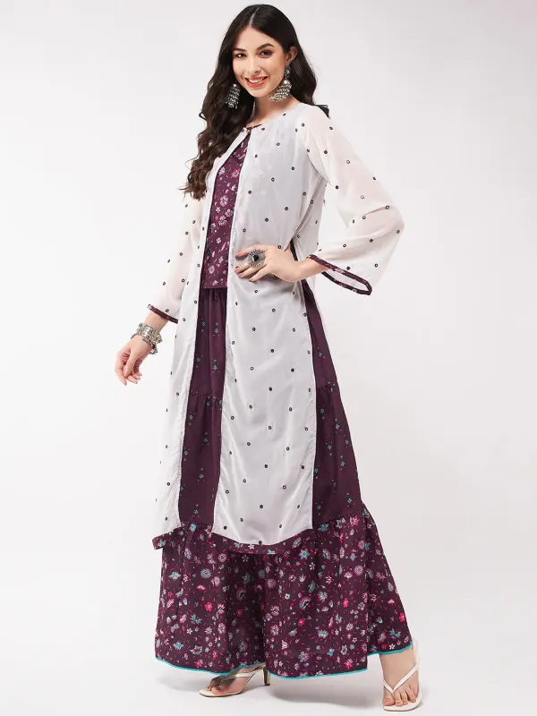Mughal_Printed_Top__With_Skirt_And_Embroidered_Shrug