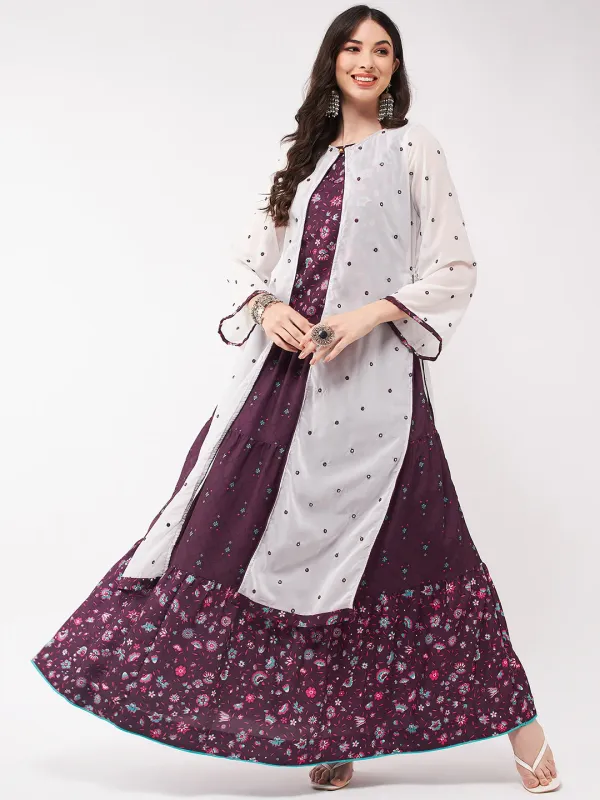 Mughal_Printed_Top__With_Skirt_And_Embroidered_Shrug