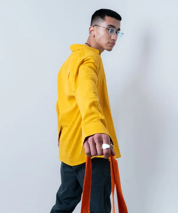 Mustard_Full_Sleeves_Oversized_Rayon_Cotton_Shirt_For_Women