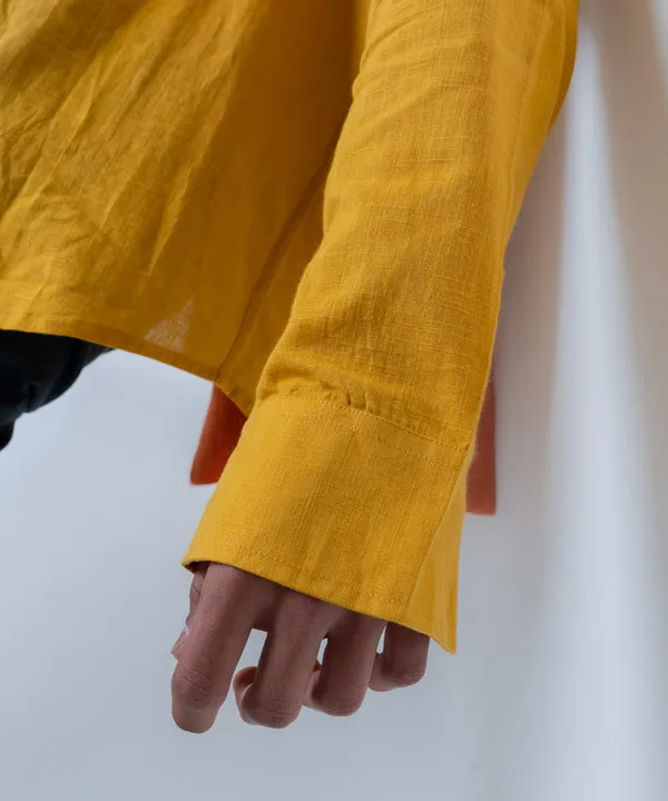 Mustard_Full_Sleeves_Oversized_Rayon_Cotton_Shirt_For_Women