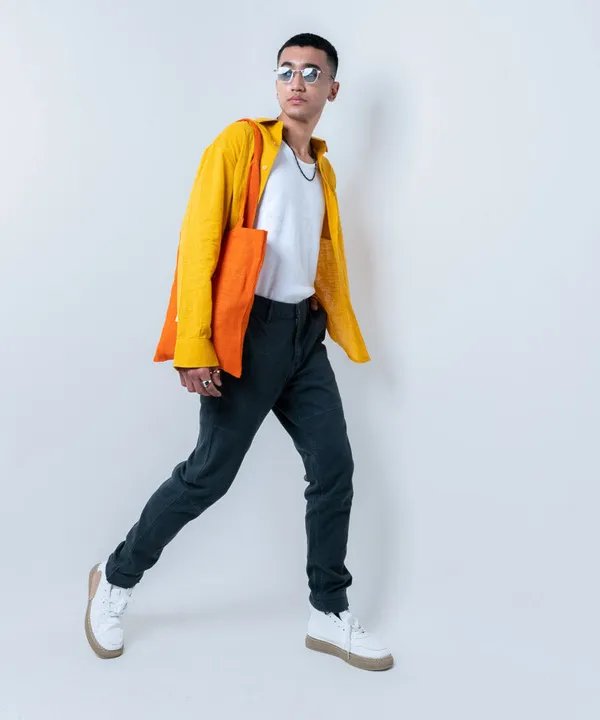 Mustard_Full_Sleeves_Oversized_Rayon_Cotton_Shirt_For_Women