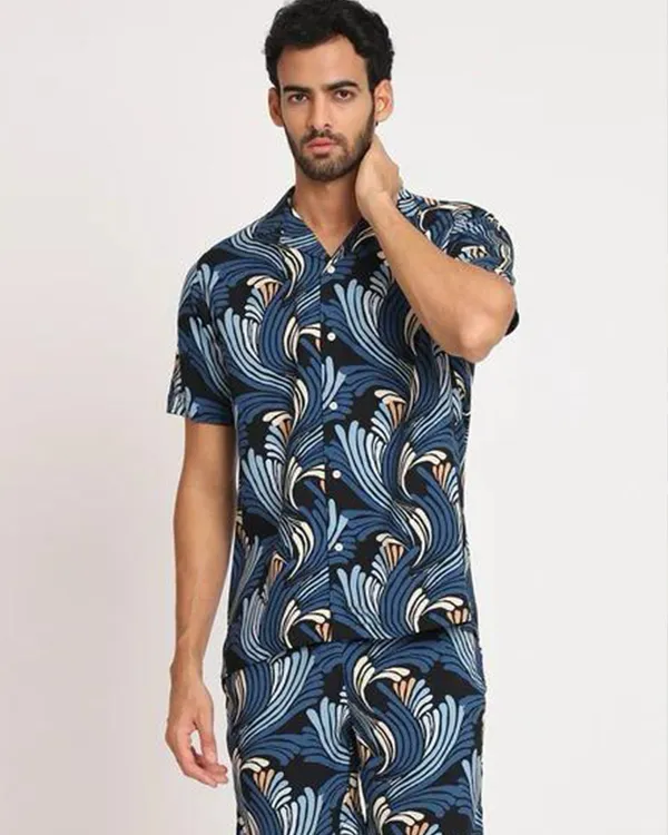 Multicolour_Nautical_Breeze_Cotton_Co-Ord_Set_For_Unisex