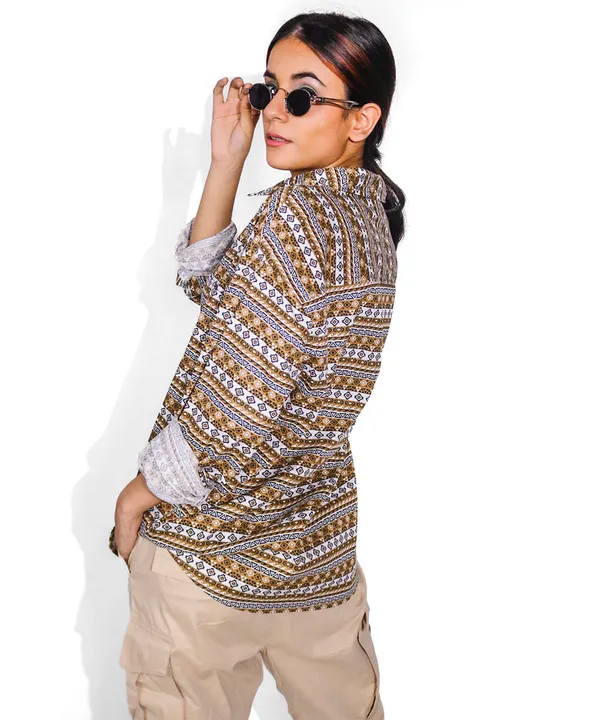 Multicolour_Nomadic_Threads_Oversized_Rayon_Cotton_Shirt_For_Women