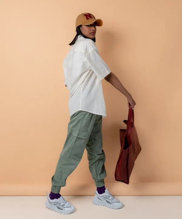 Off_White_Off_Half_Sleeves_Oversized_Rayon_Cotton_Shirt_For_Women