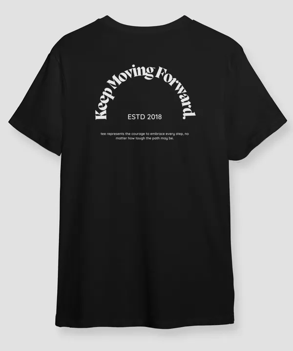 Black_On_Track_Round_Neck_Cotton_T-Shirt_For_Unisex