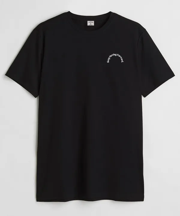 Black_On_Track_Round_Neck_Cotton_T-Shirt_For_Unisex