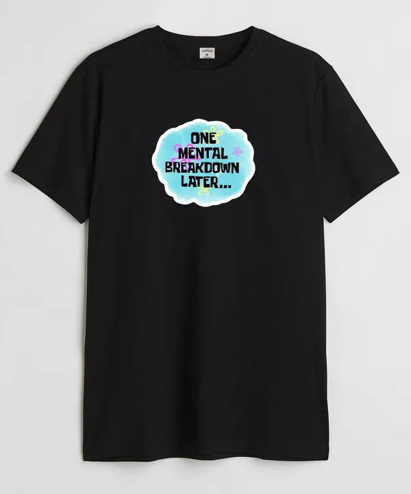 Black_One_Mental_Round_Neck_Cotton_T-Shirt_For_Unisex