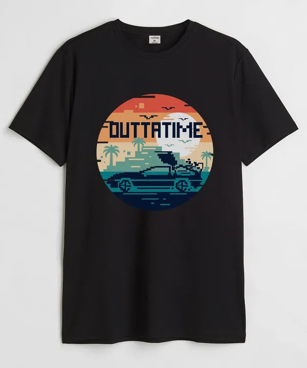 Black_Outatime_Cotton_T-Shirt_For_Unisex