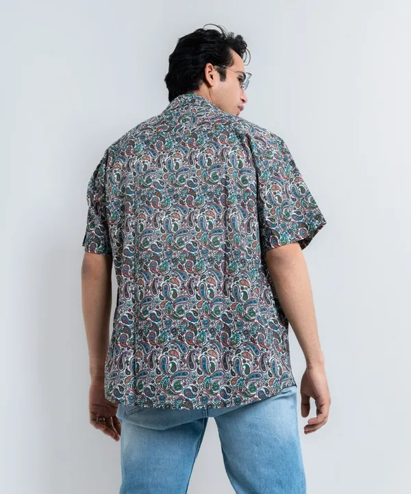 Multicolour_Paisley_Oversized_Rayon_Cotton_Shirt_For_Women