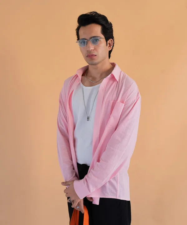 Pastel_Pink_Full_Sleeves_Oversized_Rayon_Cotton_Shirt_For_Women