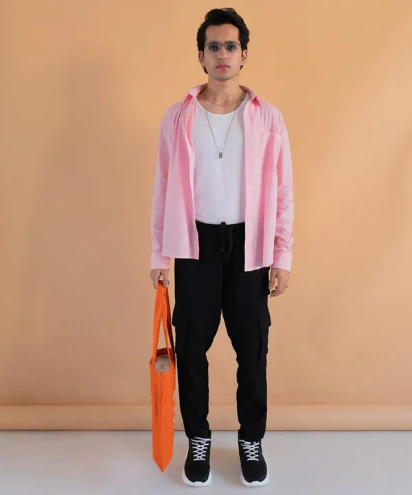 Pastel_Pink_Full_Sleeves_Oversized_Rayon_Cotton_Shirt_For_Women