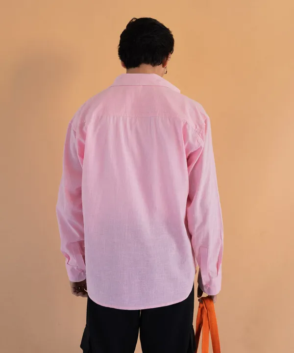 Pastel_Pink_Full_Sleeves_Oversized_Rayon_Cotton_Shirt_For_Women