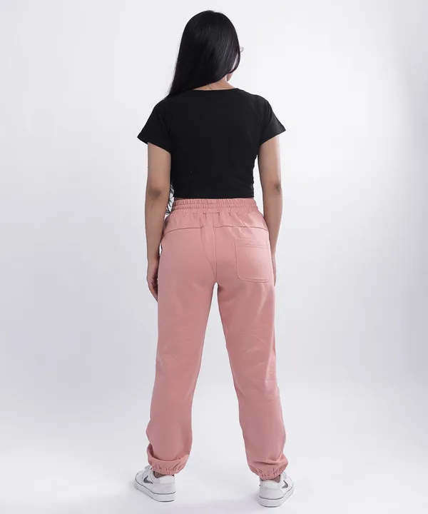 Peach_Basic_Winter_Cotton_Sweatpants_For_Women