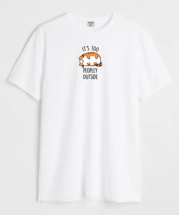White_Peopley_Round_Neck_Cotton_T-Shirt_For_Unisex