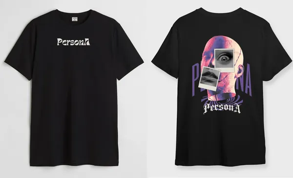 Black_Persona_Round_Neck_Cotton_T-Shirt_For_Unisex