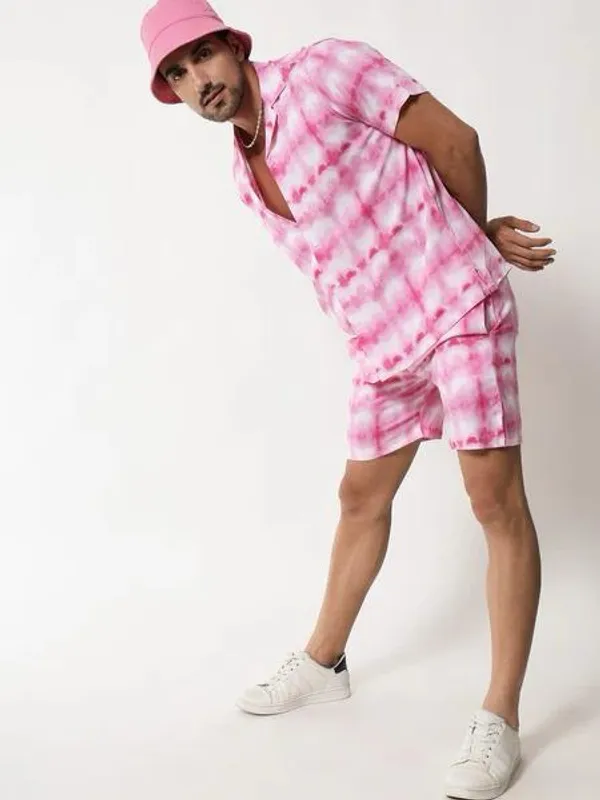 Pink_Swirl_Cotton_Co-Ord_Set_For_Unisex