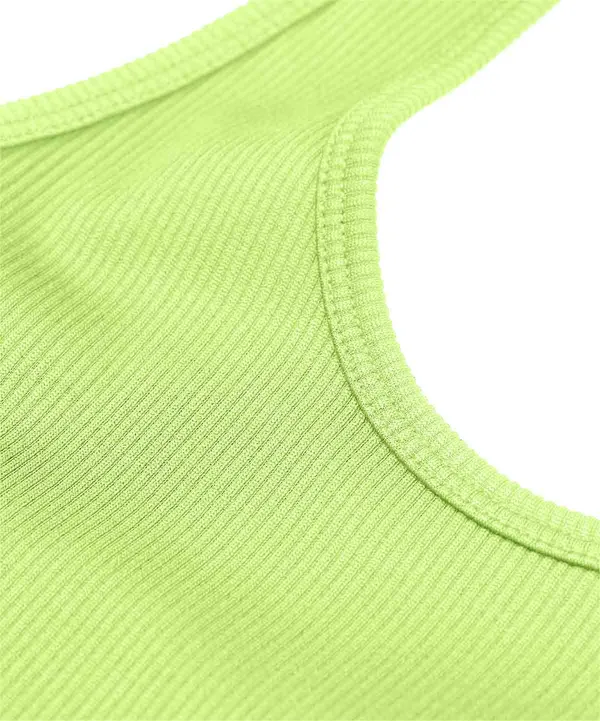 Neon_Green_Ribbed_Halterneck_Crop_Top_For_Women