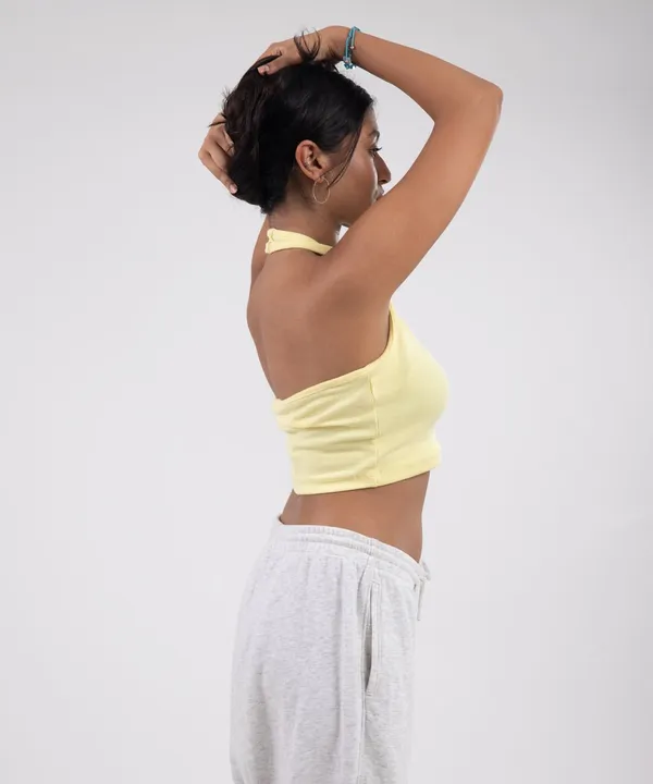 Lemon_Ribbed_Halterneck_Crop_Top_For_Women