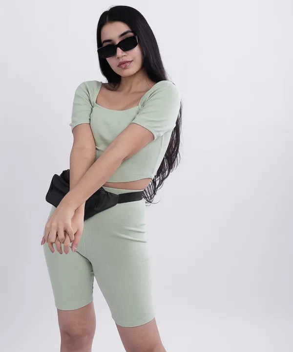 Pastel_Green_Ribbed_Puff_Sleeves_Square_Neck_Top_For_Women