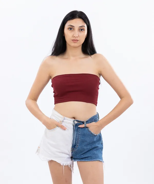 Maroon_Ribbed_Tube_Top_For_Women