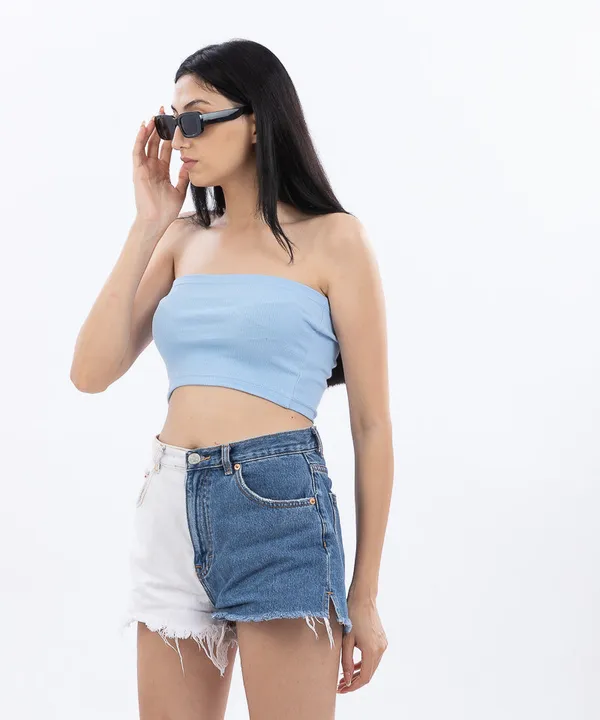 Light_Blue_Ribbed_Tube_Top_For_Women