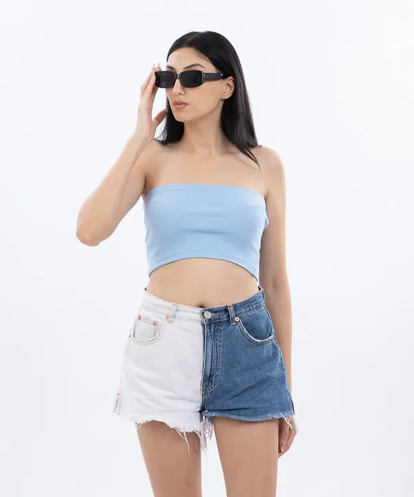 Light_Blue_Ribbed_Tube_Top_For_Women