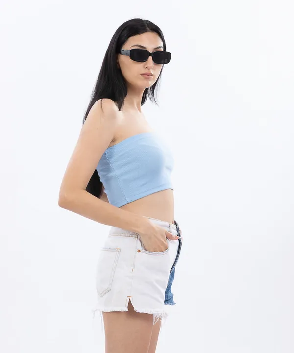 Light_Blue_Ribbed_Tube_Top_For_Women
