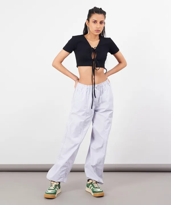 Black_Ribbed_Tie_Up_Crop_Top_For_Women