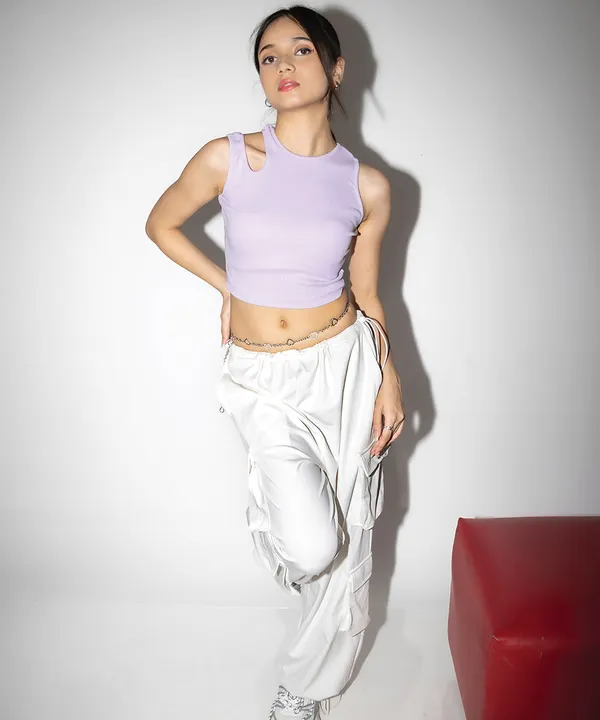 Lilac_Ribbed_Shoulder_Cutout_Top_For_Women