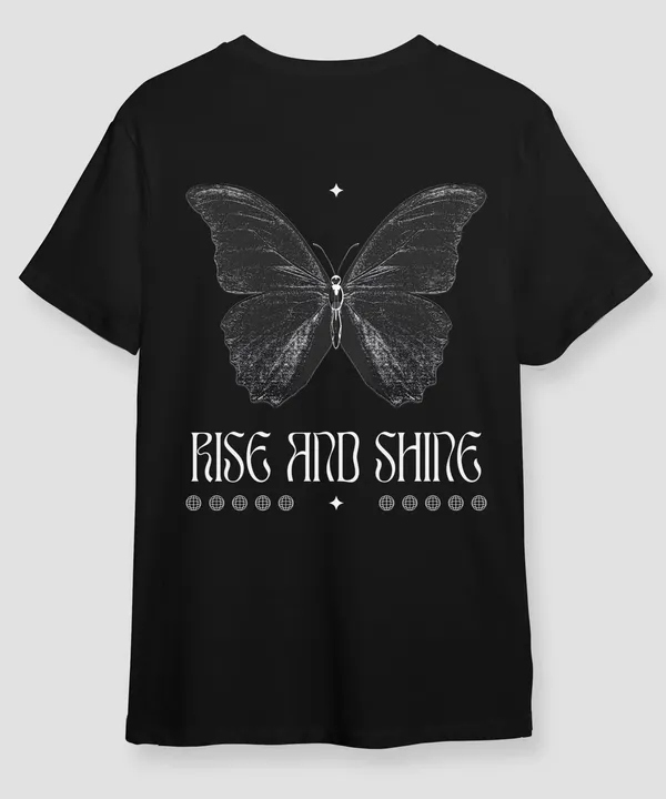 Black_Rise_And_Shine_Round_Neck_Cotton_T-Shirt_For_Unisex