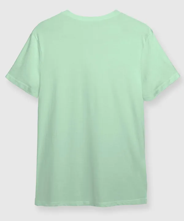 Light_Pastel_Green_Round_Neck_Cotton_T-Shirt_For_Unisex