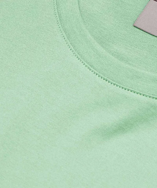Light_Pastel_Green_Round_Neck_Cotton_T-Shirt_For_Unisex