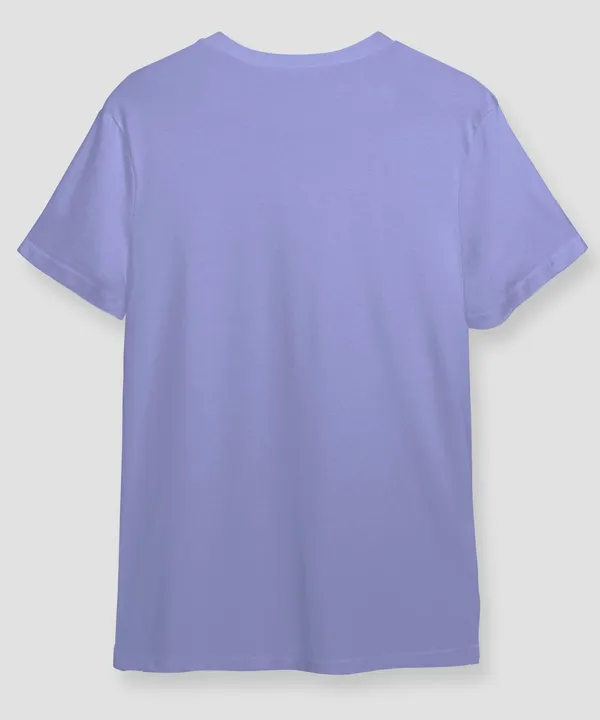Light_Purple_Round_Neck_Cotton_T-Shirt_For_Unisex