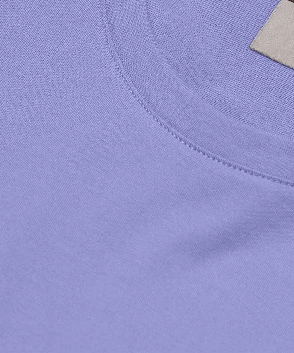 Light_Purple_Round_Neck_Cotton_T-Shirt_For_Unisex