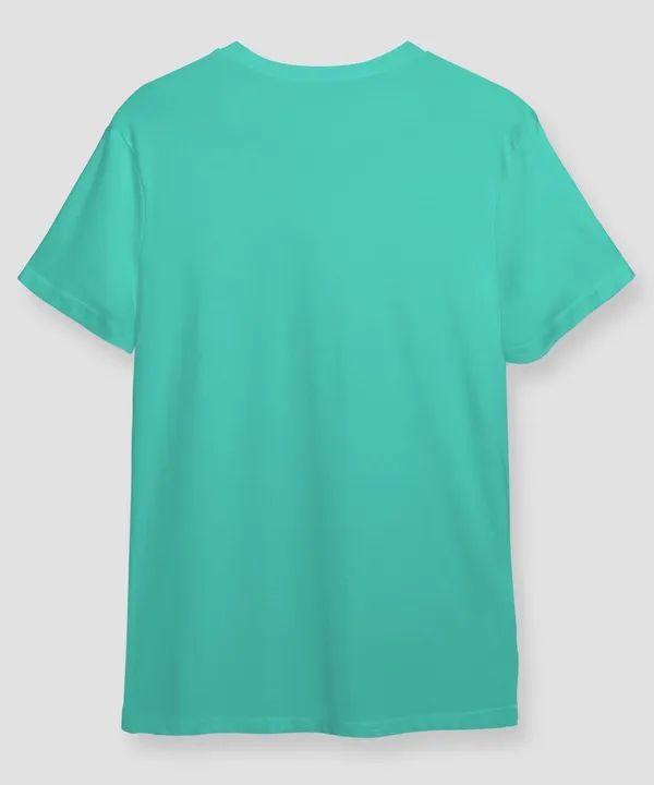 Mint_Green_Round_Neck_Cotton_T-Shirt_For_Unisex