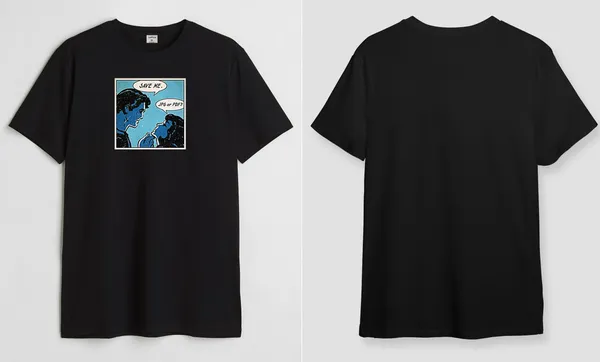 Black_Save_Me_Round_Neck_Cotton_T-Shirt_For_Unisex