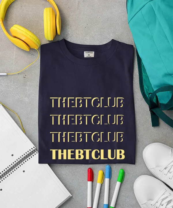 Navy_Signature_Cotton_T-Shirt_For_Unisex