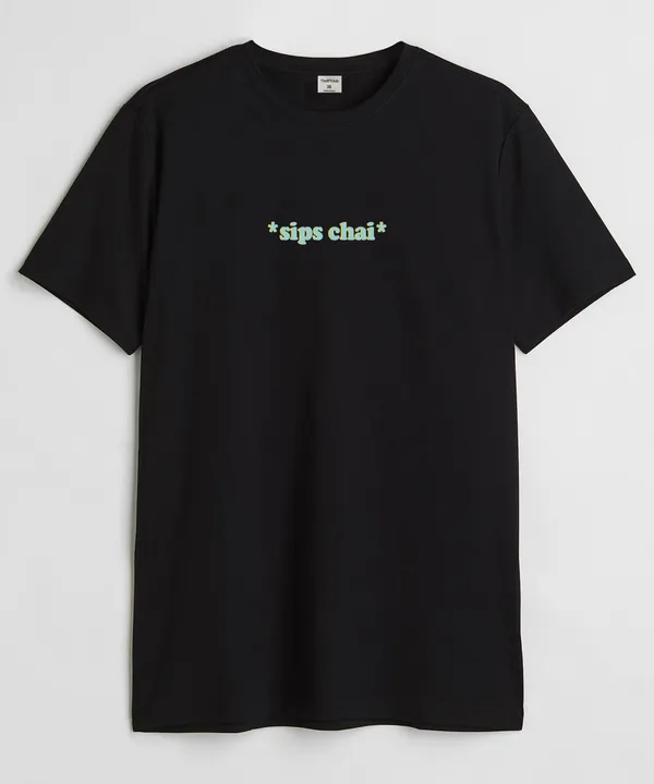 Black_Sips_Chai_Round_Neck_Cotton_T-Shirt_For_Unisex