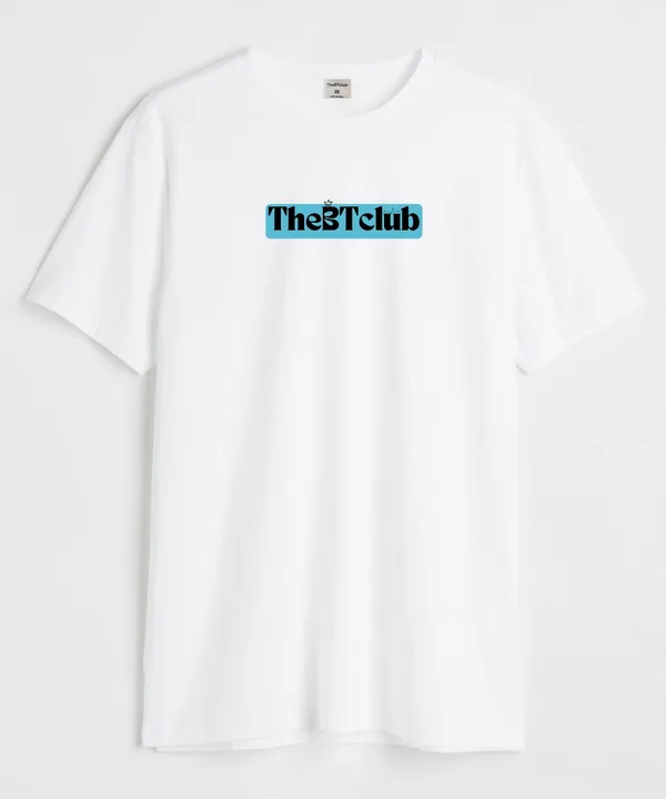 White_&_Pink_Soaring_High_Round_Neck_Cotton_T-Shirt_For_Unisex