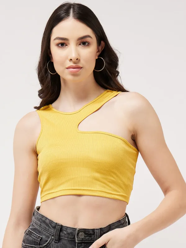 Solid_Asymmetric_Cut-Out_Rib_Crop_Top
