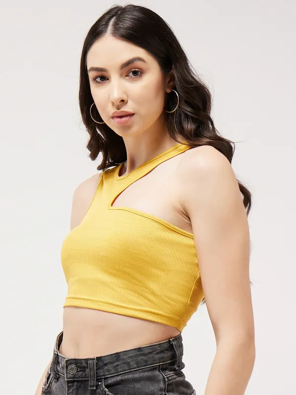 Solid_Asymmetric_Cut-Out_Rib_Crop_Top