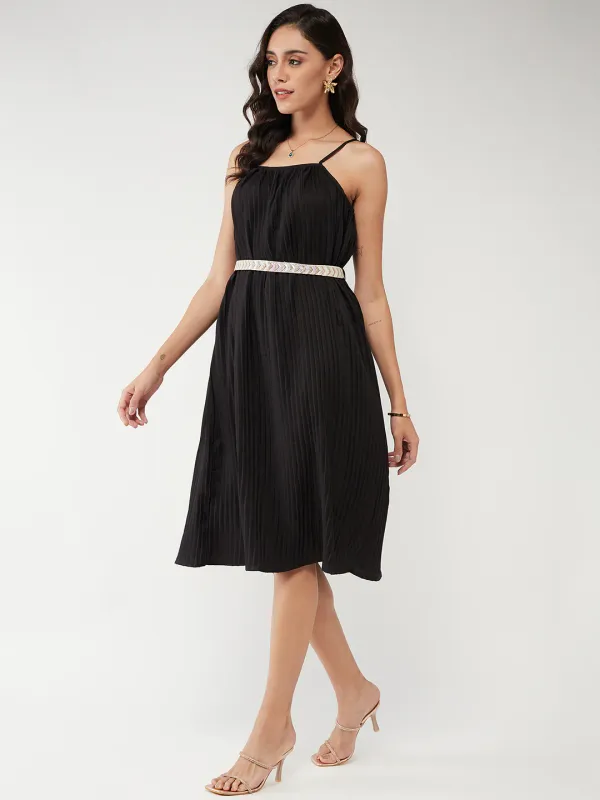 Solid_Pleated_Strappy_Dress