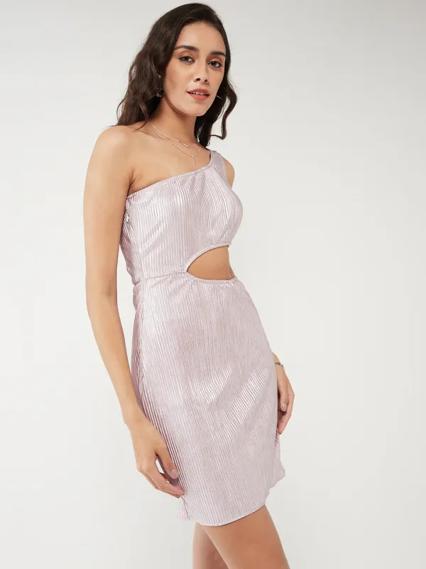 Solid_Shimmer_Pleated_One-Shoulder_Dress