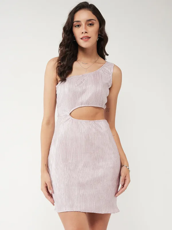 Solid_Shimmer_Pleated_One-Shoulder_Dress